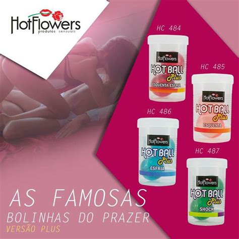 Bolinha Íntima Beijável Lubrificante Excitante e Explosiva Hot Flowers Sex Shop Shopee Brasil