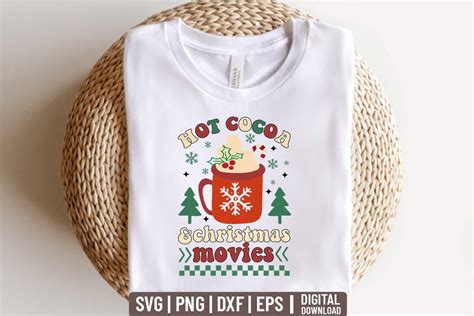 Hot Cocoa Christmas Movies Svg Graphic By Moslem Graphics Creative Fabrica