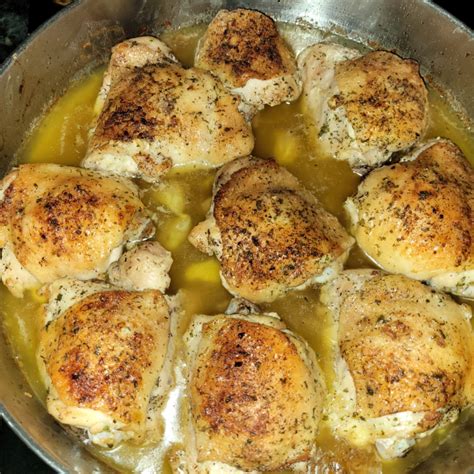 Baked Lemon Butter Chicken Thighs Recipe Allrecipes