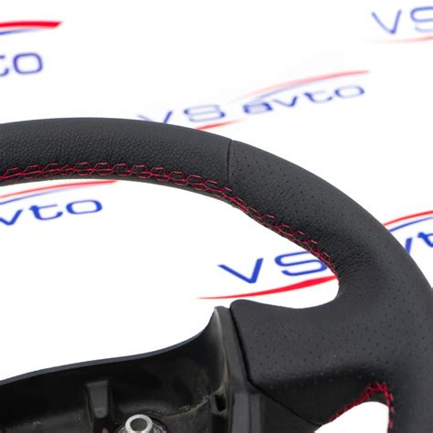 Купить руль Гранта Спорт на Лада Гранта, кожаный с красной строчкой ...