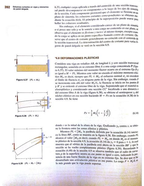 Capitulo 6 Esfuerzo Cortante En Vigas Y En Elementos De Pared Delgada 1