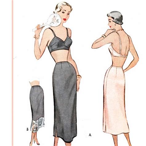 Vintage Lingerie Sewing Pattern S Slip Dress Pick Your Etsy