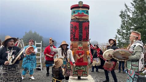 Locals Gather In Prince Rupert For Rising Of MMIWG2S Memorial Totem