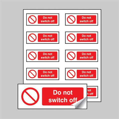 switch  labels   mm safety compliance signage