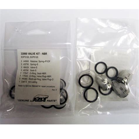 Cat Pumps Valve Kit 33060 For 5CP3120 5CP5120 3 Valves 33060 By