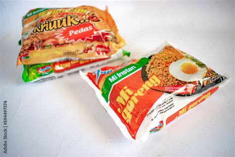 famous instant noodles  indonesia april  stock photo adobe