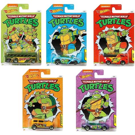 Amazon Hot Wheels Teenage Mutant Ninja Turtles TMNT Complete Set