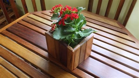 Conjunto De 4 Unid Cachepô Vaso Planta Rústico Em Madeira R 50 00