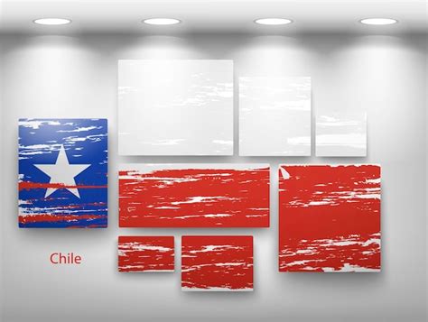 Bandera De Pintura En La Galería Vector Premium