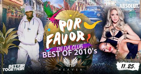 Cooltix POR FAVOR Latina R N B Night In Heaven Back To 2010 S 11 25