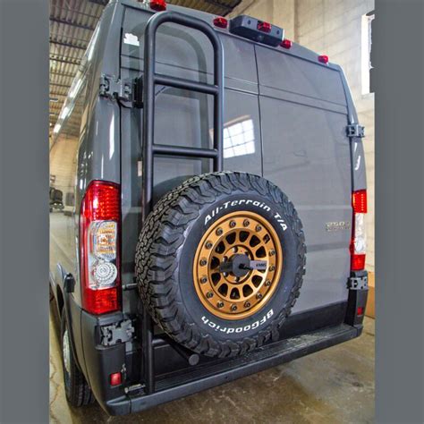 Rover Vans Rear Door Ladder Tire Carrier For Ram Promaster Vans