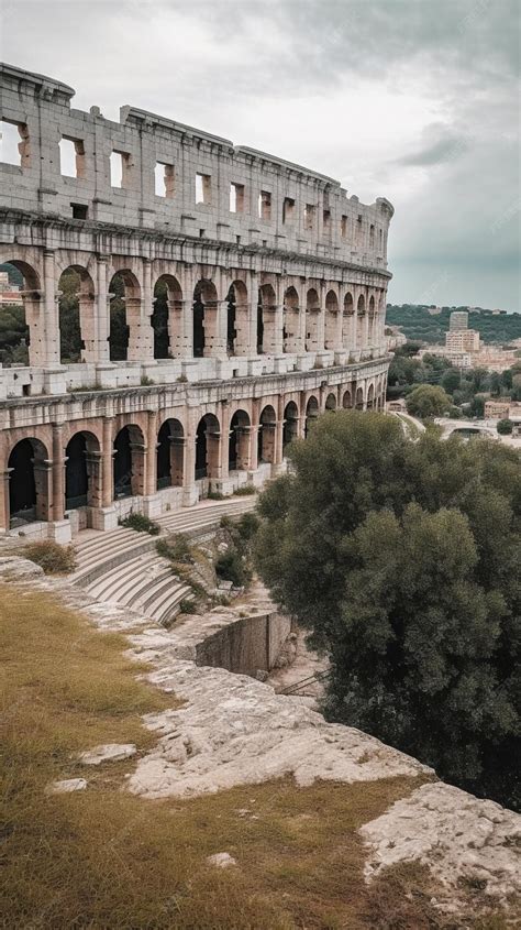 Premium AI Image | The colosseum is a roman amphitheatre.