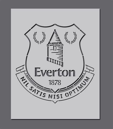 Everton Fc Football Crest Stencil Wall Decor Idealstencils