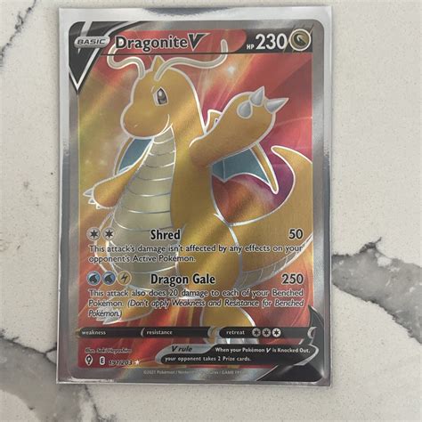 Mavin Dragonite V Evolving Skies Full Art Ultra Rare Pokemon