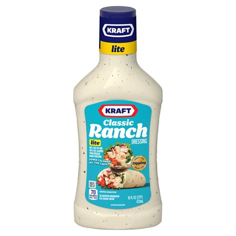 classic ranch lite dressing kraft sauces products heinz