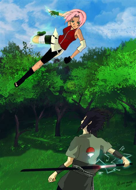 sasuke  sakura  umitama  deviantart