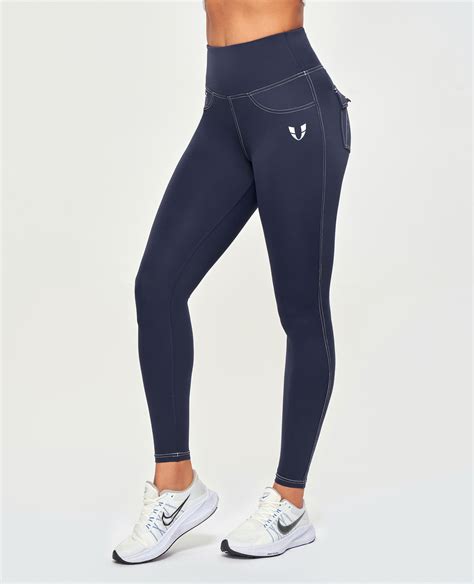 Contrast Stitch Squat-Proof High-Waisted Leggings | Firm abs