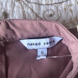 Naked Zebra Tops Naked Zebra Pink Nude Blouse Poshmark