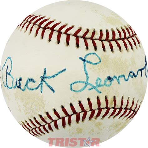 Buck Leonard Autographed Official National League Baseball