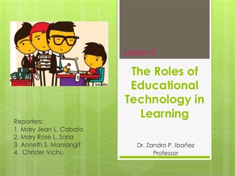 The Roles Of Educational Technology In Learning