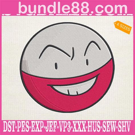 Electrode Pokemon Embroidery Design May 2025
