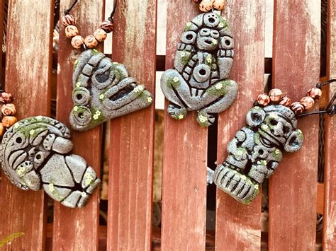 Taino Art Musgo Series Atabey Behique Yucahu Or Diosa Luna Amulets