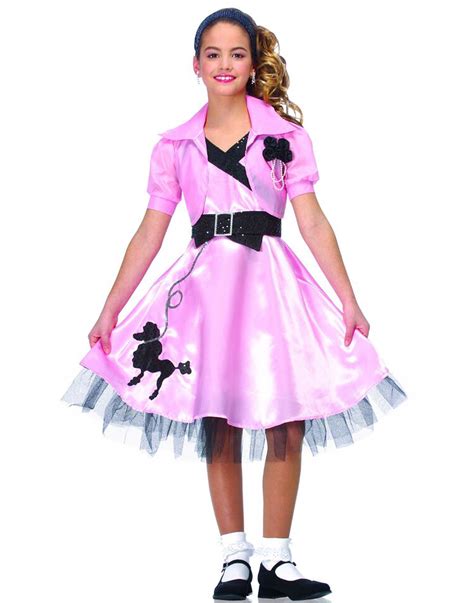 Hop Diva Pink Black 50S Poodle Party Dress Girls Halloween Costume ...