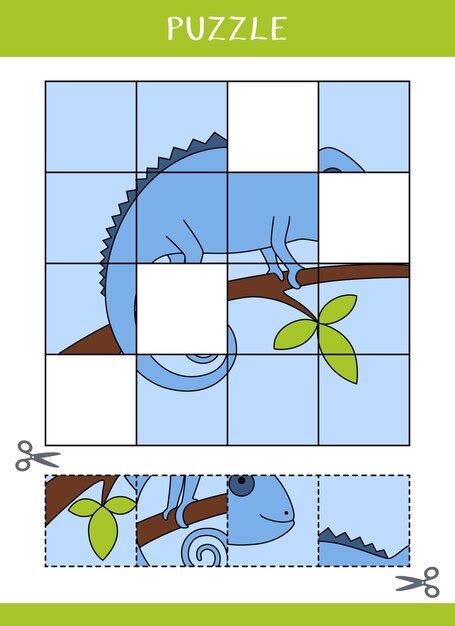 Puzzle Pour Enfants Trouvez Les Parties Manquantes De L Image Vecteur