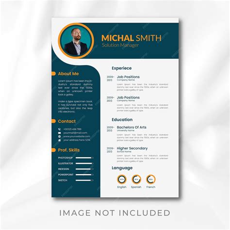 Premium Vector Modern Simple Resume Or Cv Template