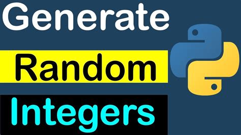 Python Program To Generate Random Integers Between 0 And 9 Youtube