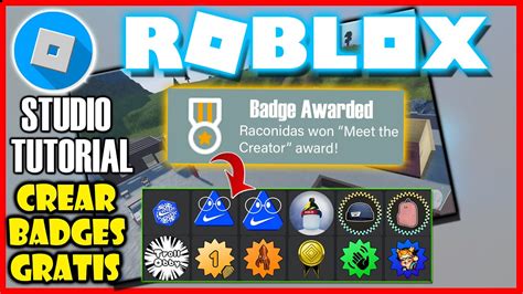 Muy F Cil Como Crear Emblemas Badges Roblox Studio Sin Robux