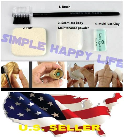 Phicen Hot Toys Jodoll Seamless Female Male Body Maintenance Powder Set Usa