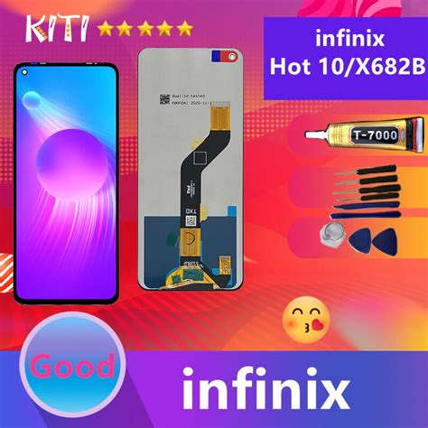 For หนาจอ infinix Hot 10 งานแท จอ LCD พรอมทชสกรน อนฟนกซ Hot10 X682B X682C Shopee Thailand