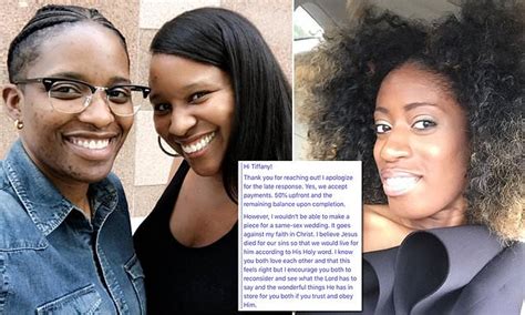 Wedding Dress Designer Refused To Make Outfit For Lesbian Couple Daily Mail Online