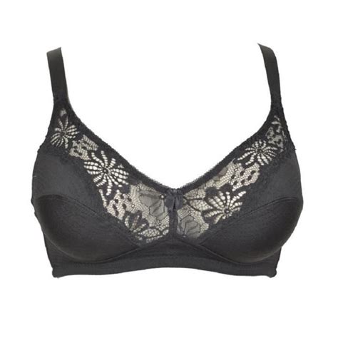 Soutien Gorge E Sans Armatures Noir En Dentelle Lingerie Femme Grande Taille Noir Cdiscount