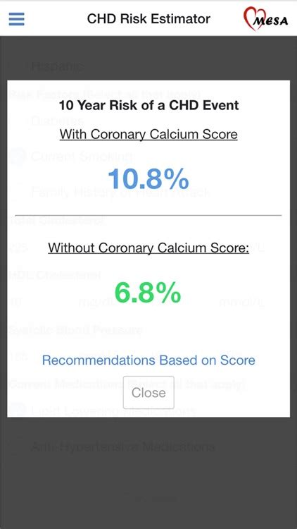 MESA Risk Score by Johns Hopkins Digital