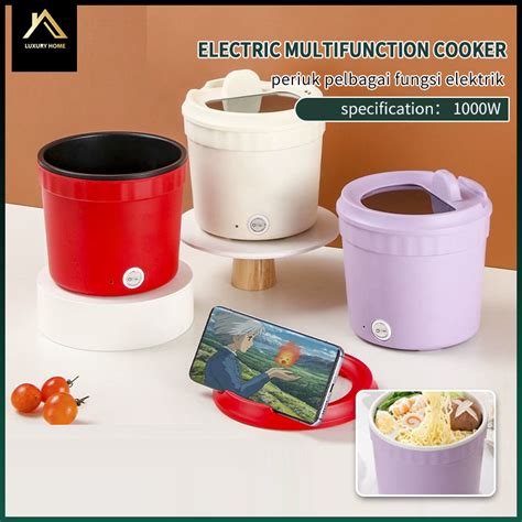 1 2L Mini Electric Cooker Multi Function Electric Hot Pot Small