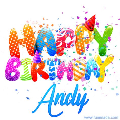 Festive And Colorful Happy B Day  For Andy Download On