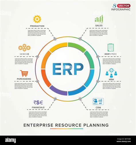 erp enterprise resource planning vector illustration  icon