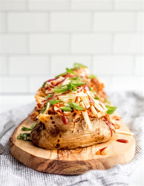 Pulled Pork Loaded Baked Potatoes - Smells Like Home