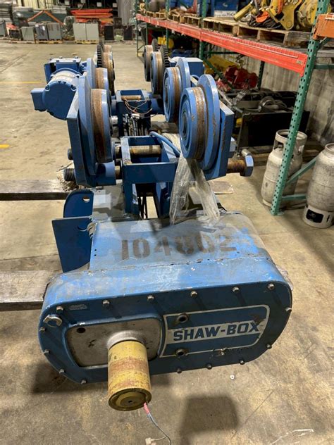 1 – PREOWNED SHAW BOX 5 TON HOIST, MODEL #: 32737222, S/N: K377783