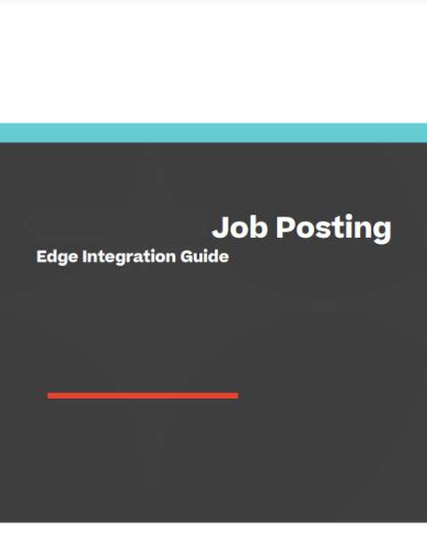 24+ Job Posting Examples - PDF | Examples