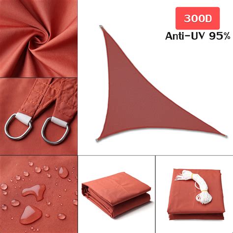 280gsm300d Hdpe Right Triangle Awning Shade Sail Sun Outdoor Waterproof Sun Shade Sail Garden