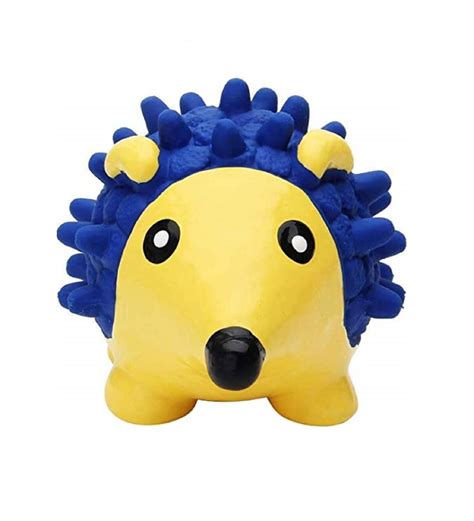 Buy Squeaky Dog Yellow And Blue Latex Rubber Plush Dog Toy At 25 Off By