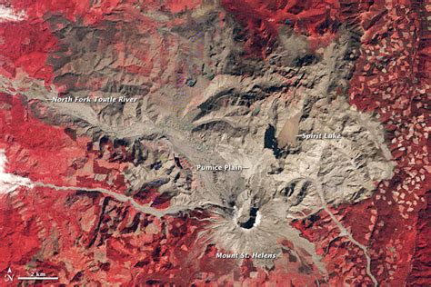 Landsat Image Gallery Mount St Helens