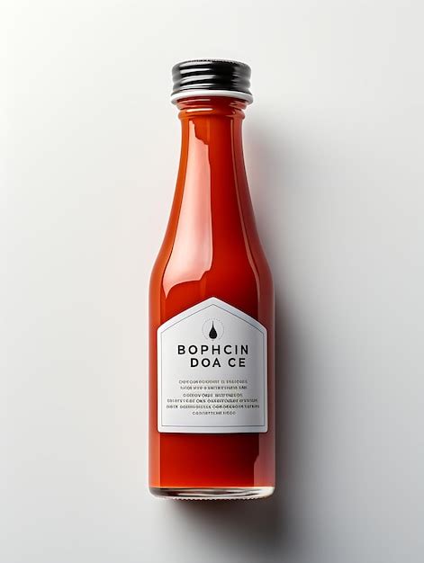 Premium Photo Collection Of Hot Sauce Bottle Elegant Droplet Design Glass Packaging Smal