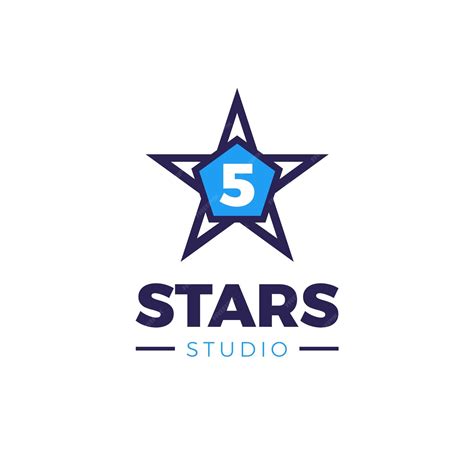 Free Vector | 5 star logo template design