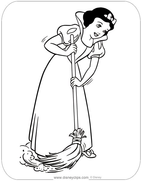 107 Snow White And The Seven Dwarfs Coloring Pages