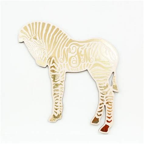 Zebra Monogram Wall Hanging Little Crown Interiors