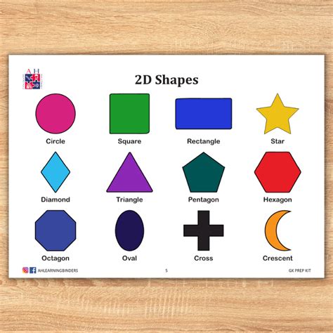 shapes ah learning binders